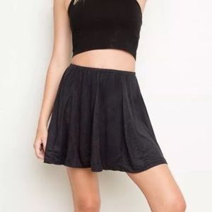 Brandy Melville Suede Skater Skirt